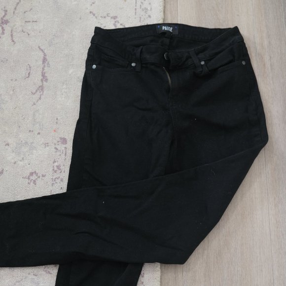 Paige Verdugo Ultra Skinny Jeans, Black (28) - Picture 3 of 7